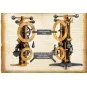 Clock Clock Leonardo da Vinci Academy Academy 18150 - 2 18150-Clock Clock Leonardo da Vinci Academy - 18150