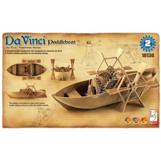 Boat Paddleboat Leonardo da Vinci Academy Academy 18130 - 1 18130-Boat Paddleboat Leonardo da Vinci Academy - 18130