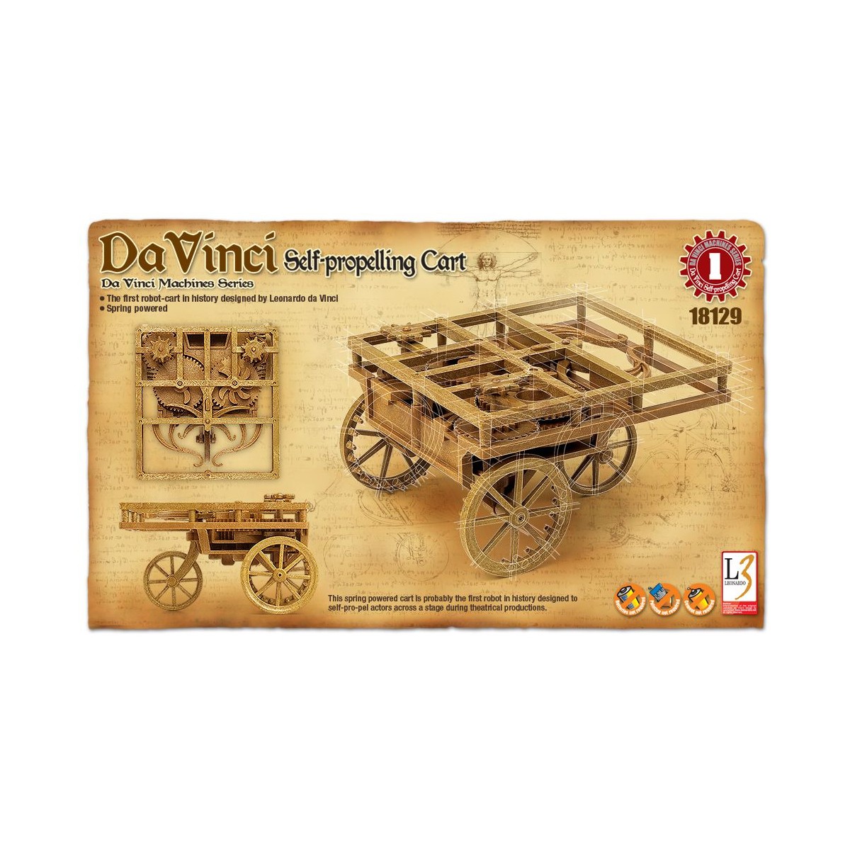 Self-Propelling Cart Leonardo da Vinci Academy Academy 18129 - 1 Self-Propelling Cart Leonardo da Vinci Academy Academy 18129 - 1