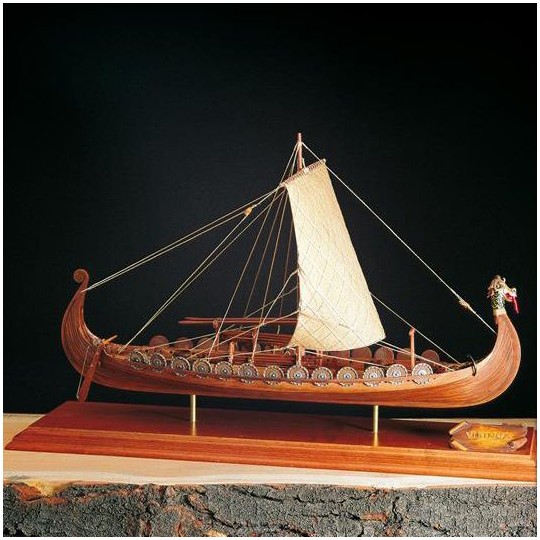 Viking ship Drakkar 1/50 wooden boat Amati Amati 1406/01 - 1 1406/01-Viking ship Drakkar 1/50 wooden boat Amati - 1406/01