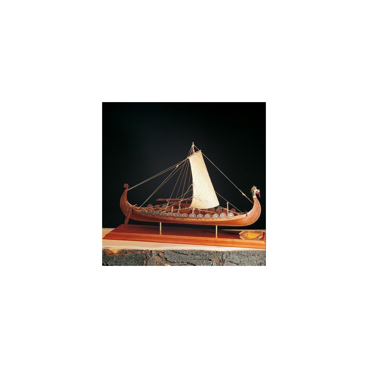Bateau Viking Drakkar 1/50 bateau en bois Amati Amati 1406/01 - 1