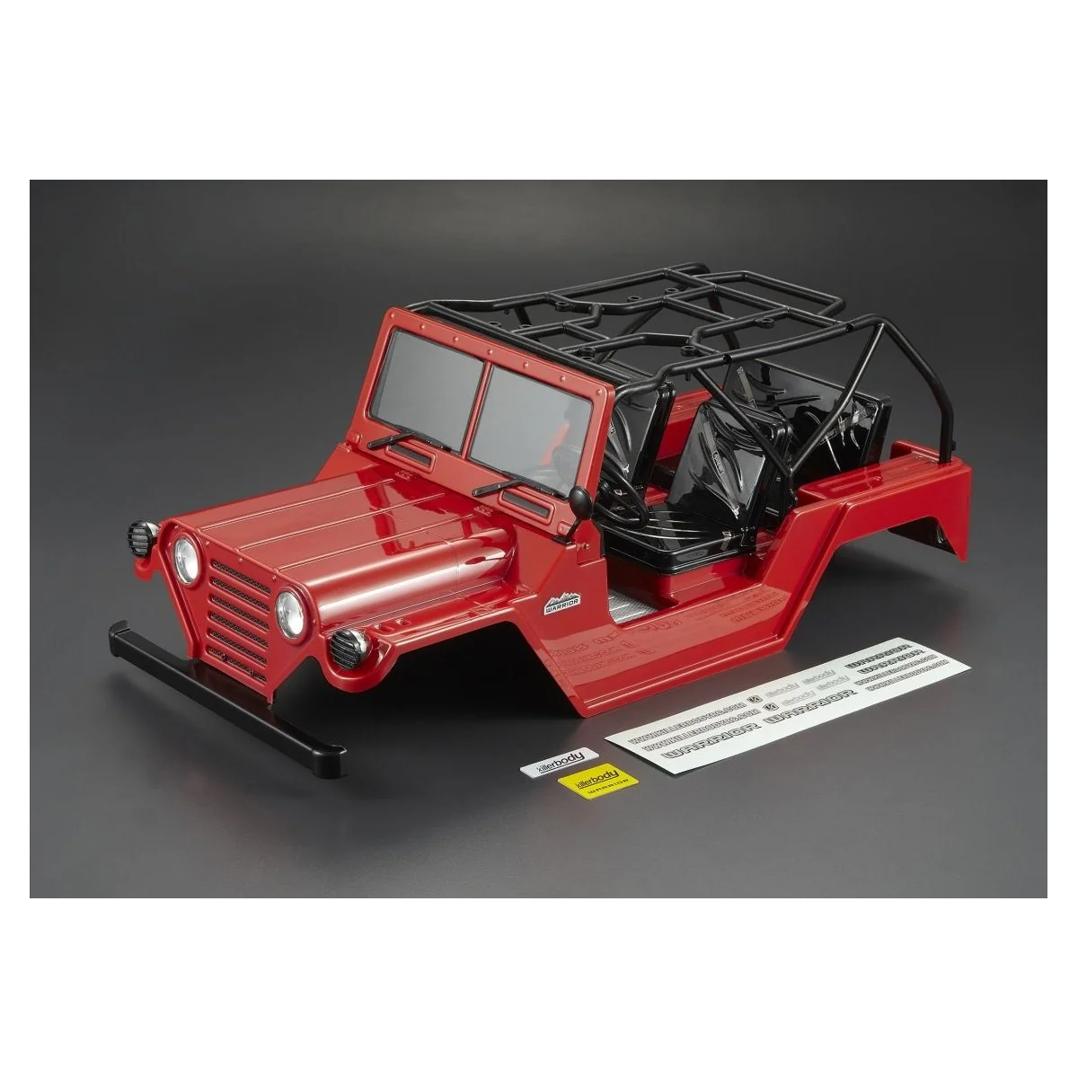 Carrosserie Warrior Peinte rouge 1/10 Killerbody Killerbody KB48444 - 1