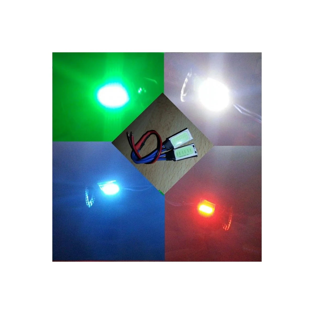 Pad Led Avant ou Arrière 10x20mm Blanc (2) ZMR250 ZMR250-PADBLA - 1