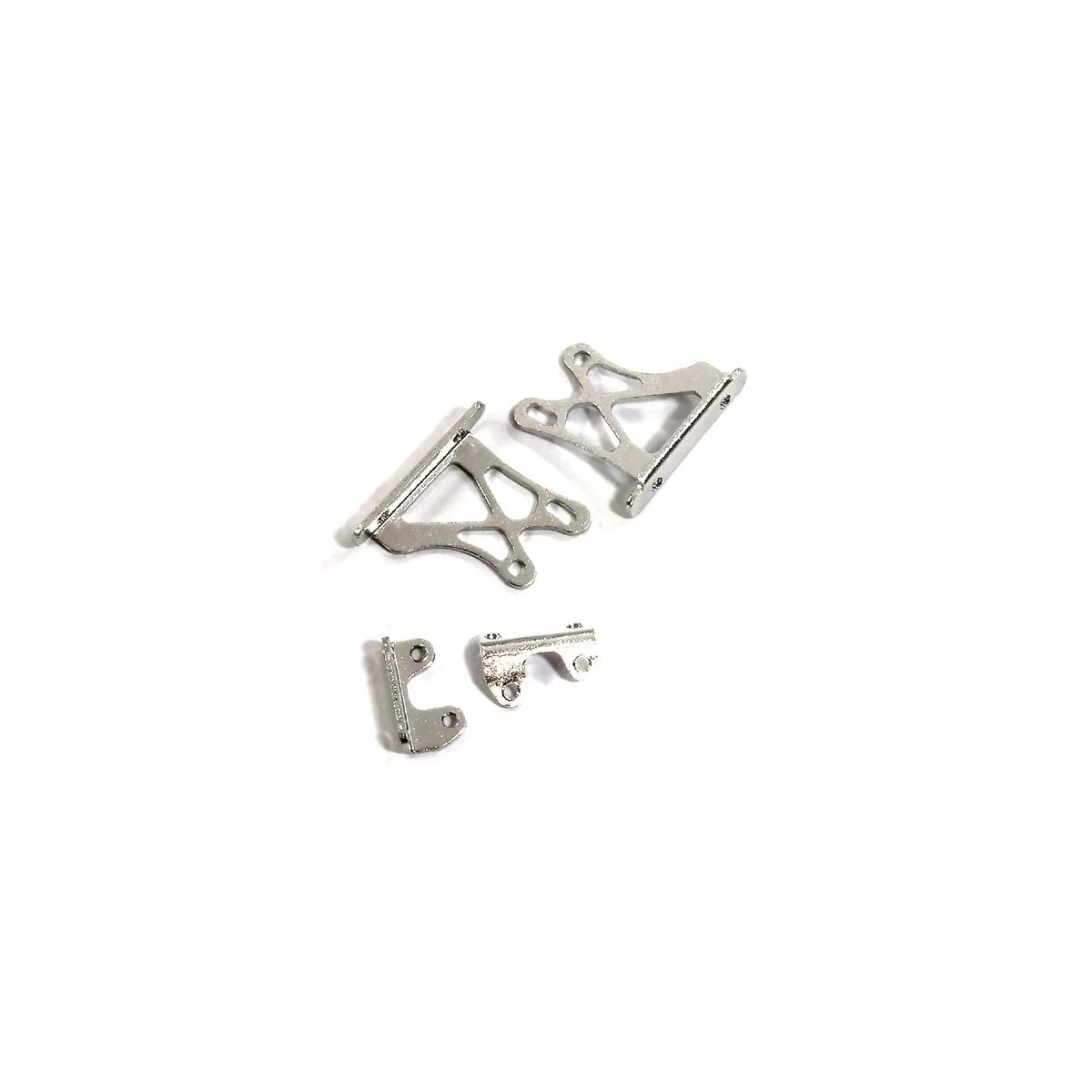Support of wing alu silver bottom 1/10 track Integy Integy C24924SILVER - 1