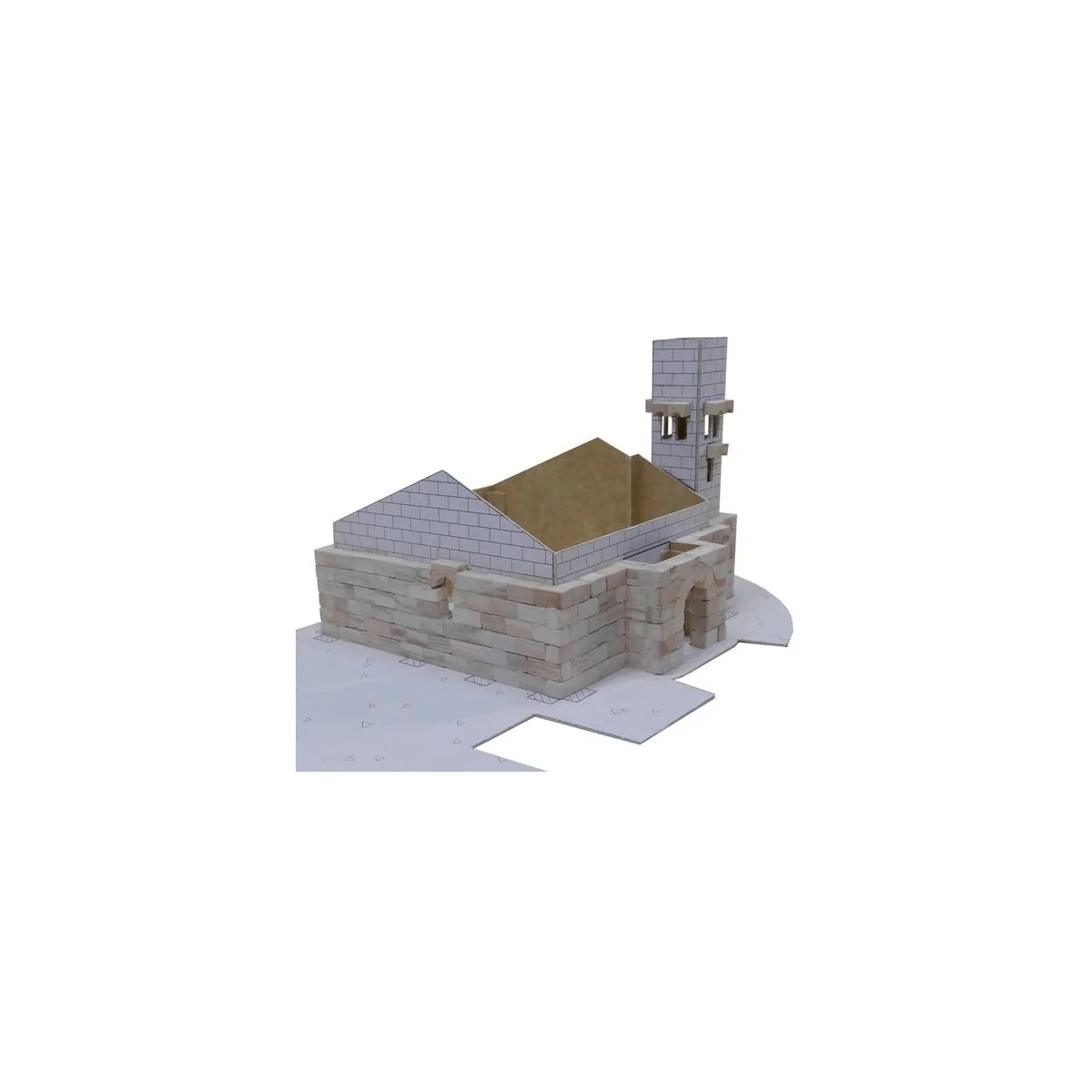 Eglise Santa Cecilia (Espagne) 1400pcs maquette en céramique Aedes Aedes Ars AED1107 - 3