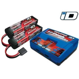 Chargeur double rapide DUAL 100W 2972G + 2X Lipo 3S 5000mAh 2872X Traxxas Traxxas TRX-2990G - 1