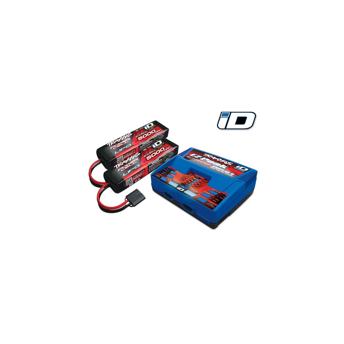 DUAL quick double charger 100W 2972G + 2X Lipo 3 S 5000mAh 2872 X Traxxas Traxxas TRX-2990G - 1