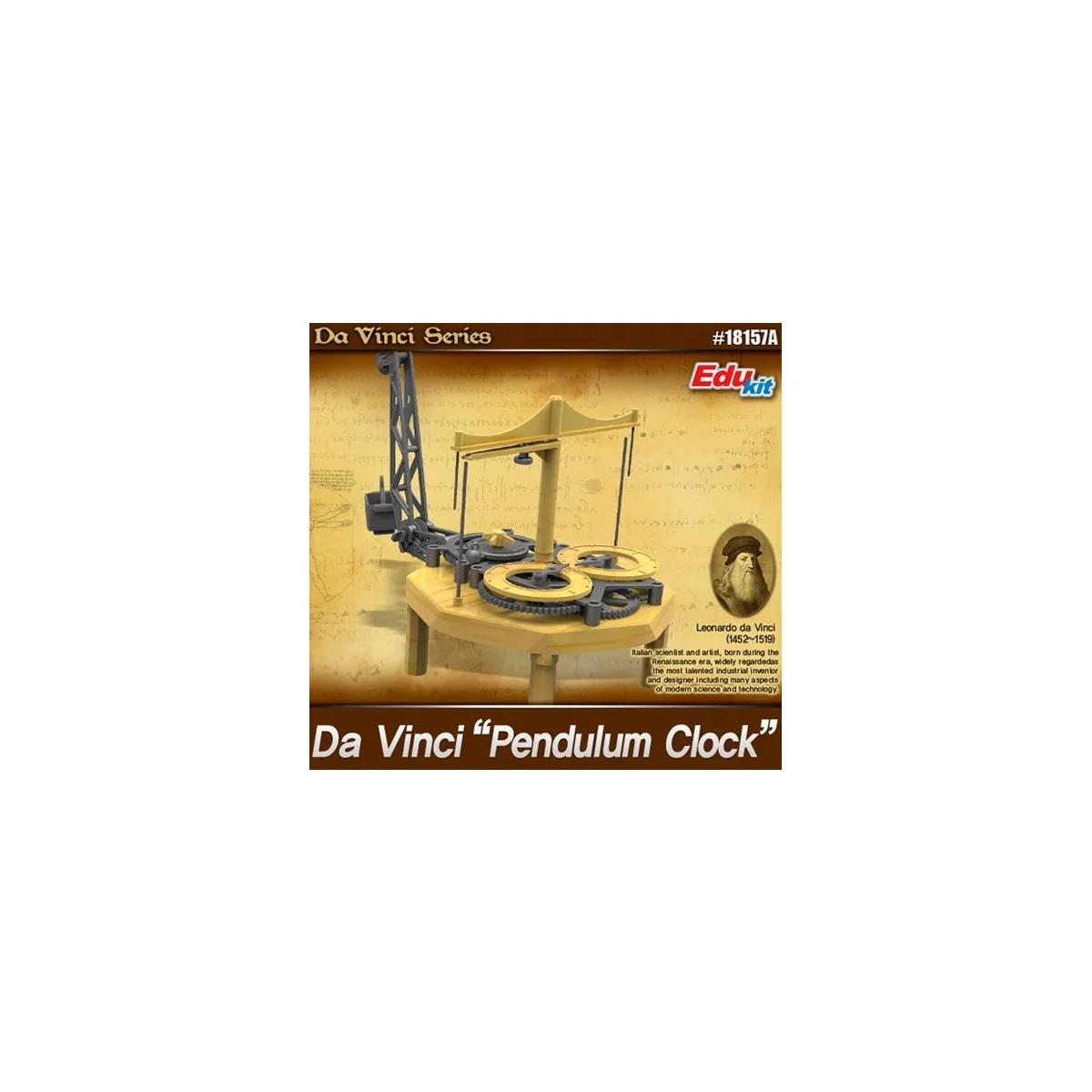 Flying Pendulum Clock Leonardo da Vinci Academy Academy 18157 - 1 Flying Pendulum Clock Leonardo da Vinci Academy Academy 18157 - 1