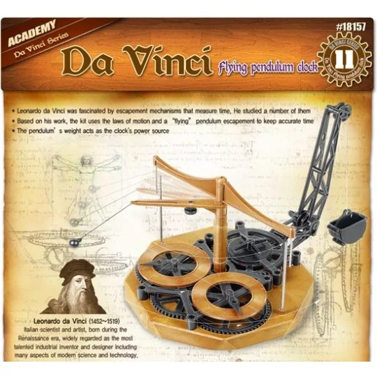 Flying Pendulum Clock Leonardo da Vinci Academy Academy 18157 - 2 18157-Flying Pendulum Clock Leonardo da Vinci Academy - 18157