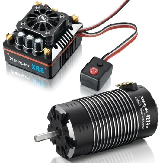 38020407-Combo XERUN XR8 Plus + XERUN 4274SD 2250kv sensored G2 1/8 Hobbywing - 38020407
