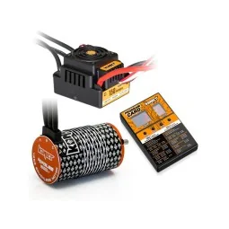 Combo brushless 1/8 ESC WP 150A + moteur 1900kv 4P 4268 + carte prog Konect Hobbytech KN-COMBO-M7 - 1