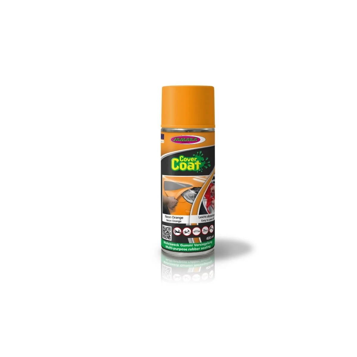 Cover Coat orange fluo 400ml Spray peinture, isolant Jamara 231614 - 1