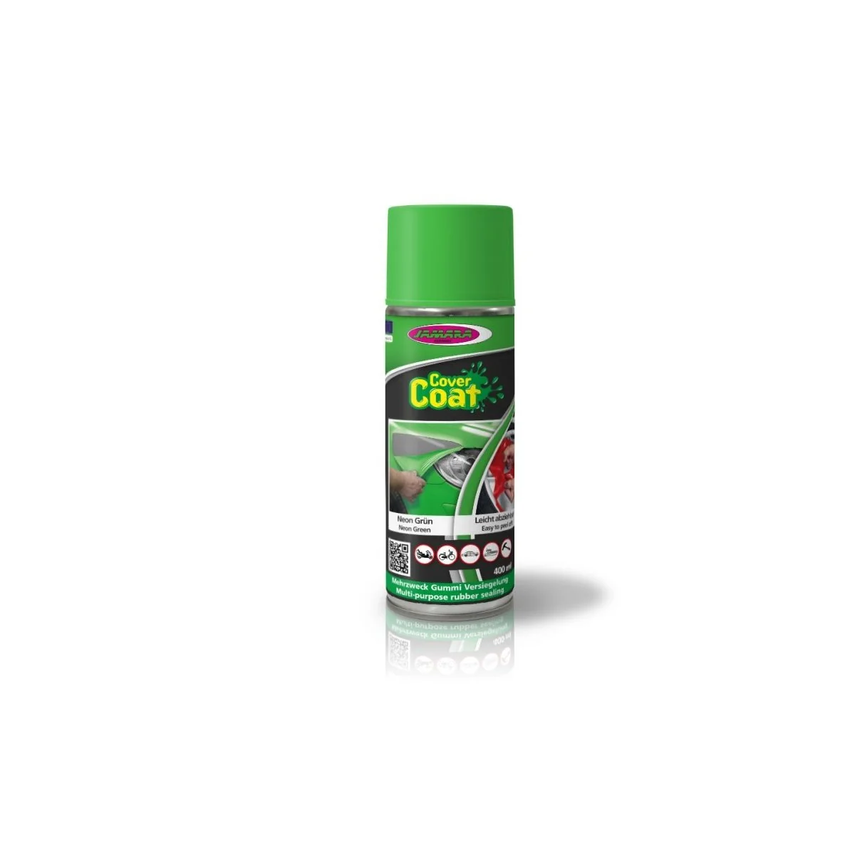 Cover Coat vert fluo 400ml Spray peinture, isolant Jamara 231615 - 1