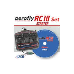 Aerofly RC10 Starter Simulator + Ikarus USB Remote Control Ikarus IK3092051 - 1