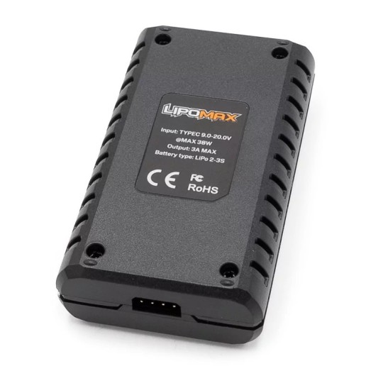 KN-LIPOMAX-Konect 2-3S 38W USB-C LiPo Charger - KN-LIPOMAX