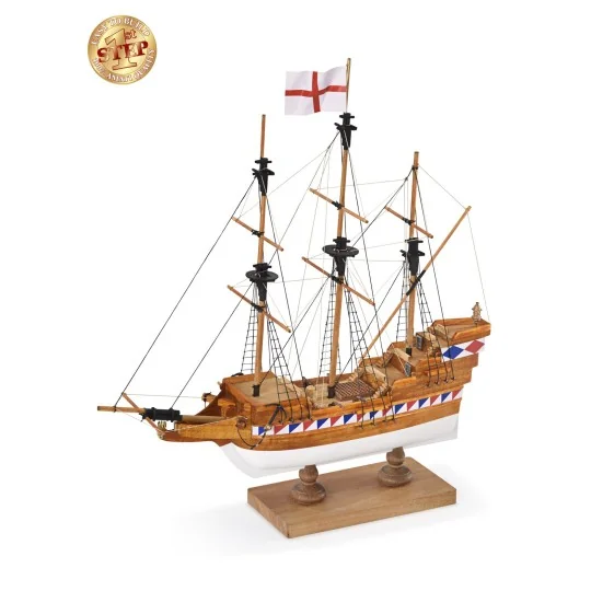 600/02-Elizabethan Galleon 1/135 Amati wooden boat start model - 600/02