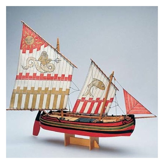 1562-Trabaccolo bateau en bois Amati