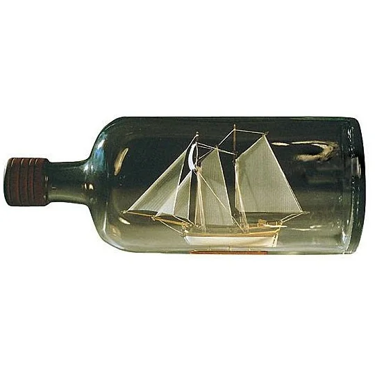 1355-Kit Hannah 1/300 Amati in boueille wooden boat - 1355