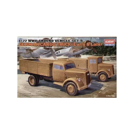 WWII German Trucks 1/72 Academy Academy AC13404 - 1 AC13404-WWII German Trucks 1/72 Academy - AC13404