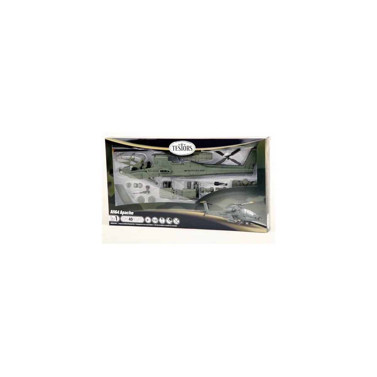 Hélicoptère Apache 1/32 Testor Testors 880001 - 1 Hélicoptère Apache 1/32 Testor Testors 880001 - 1