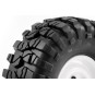 FTX8172W-Wheels crawler Outback rim Steel Lug white 1/10 (2) FTX