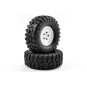 FTX8172W-Wheels crawler Outback rim Steel Lug white 1/10 (2) FTX - FTX8172W