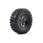FTX8170B-Roues crawler Outback jante 6 rayons noires 1/10 (2) FTX