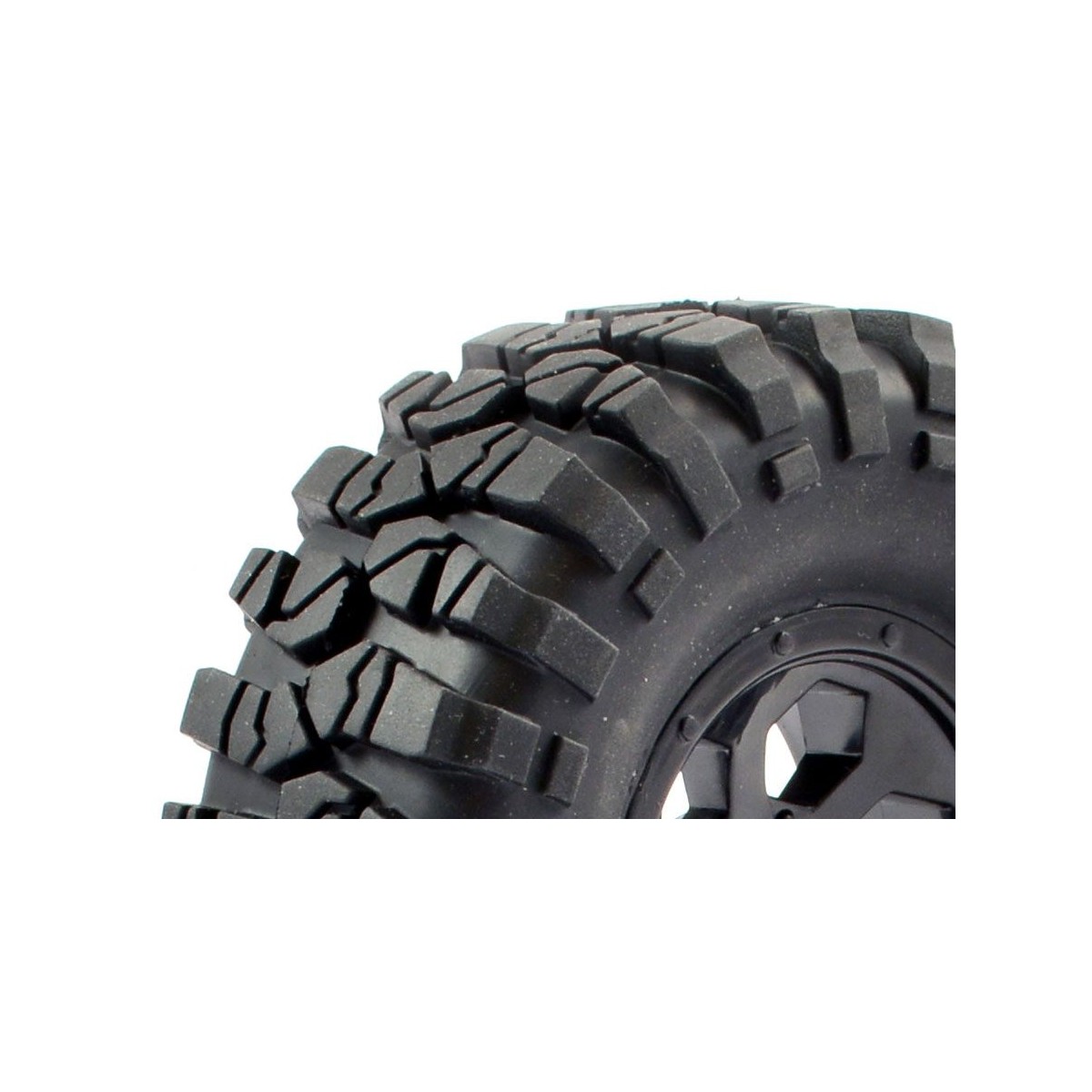 Wheels crawler Outback rim 6 black rays 1/10 (2) FTX FTX FTX8170B - 3