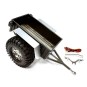 C25748BLACK-Black utility trailer for Scale Crawler 1/10 Integy