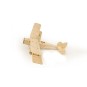 K1001-Mini Tiger Moth Biplan 400mm découpe laser balsa DW Hobby - K1001