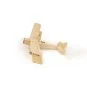 K1001-Mini Tiger Moth Biplan 400mm découpe laser balsa DW Hobby - K1001