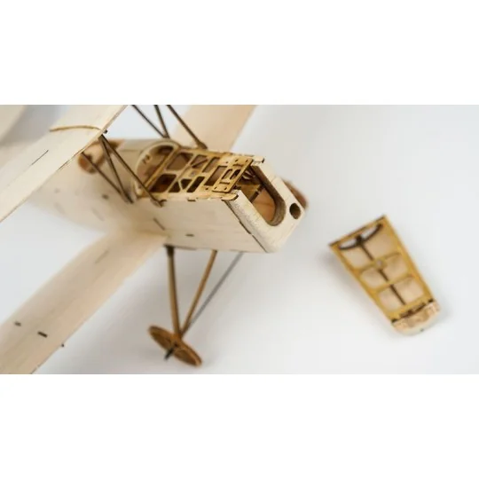 K1001-Mini Tiger Moth Biplan 400mm découpe laser balsa DW Hobby