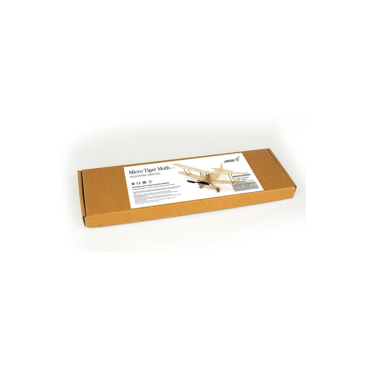 Mini Tiger Moth Biplan 400mm découpe laser balsa DW Hobby DW Hobby - Dancing Wings Hobby K1001 - 11