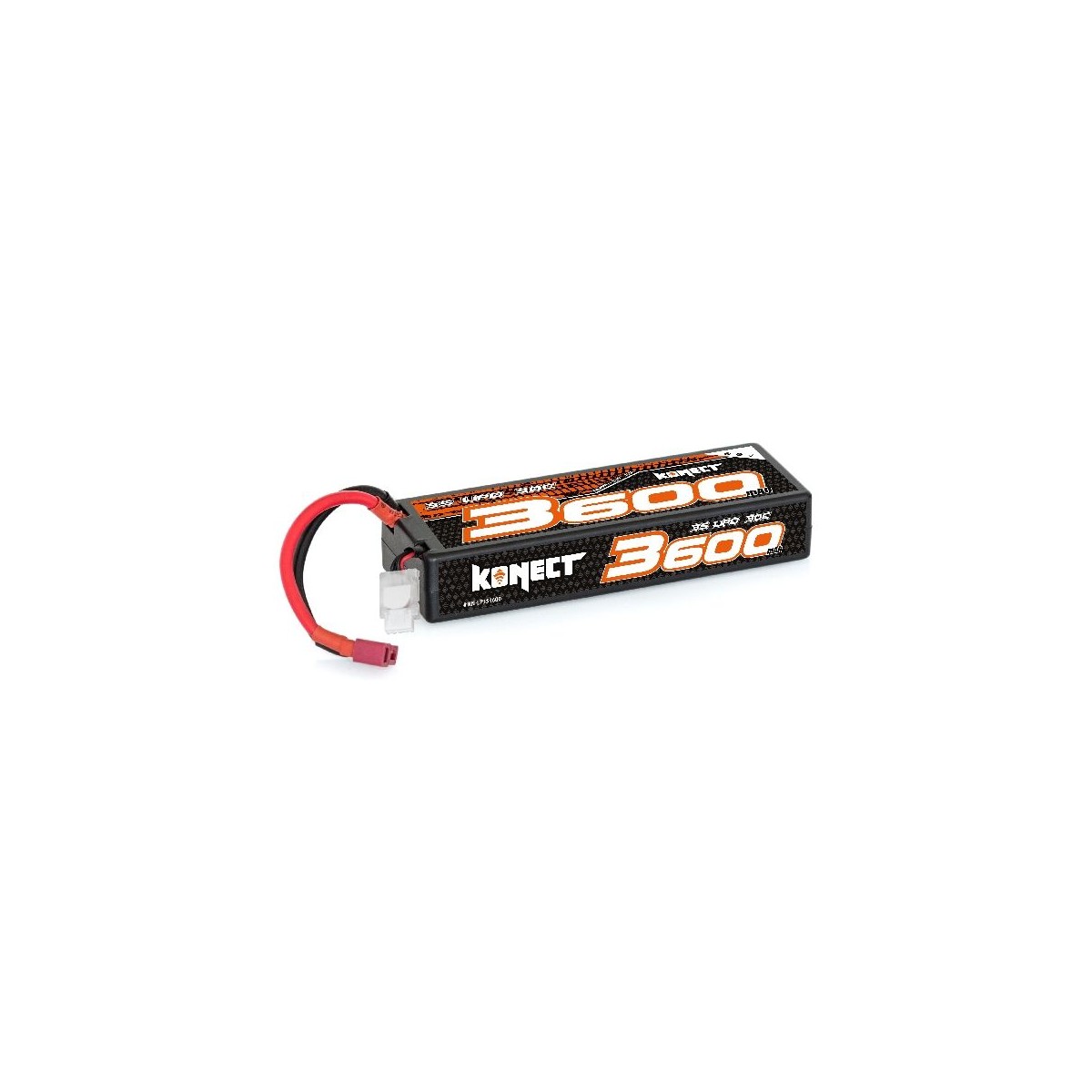 Li-Po 3600mAh 30C 3S 11.1V coqué (Dean) Konect Hobbytech KN-LP3S3600 - 1