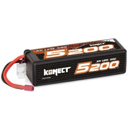 Li-Po 5200mAh 50C 3S 11.1V coqué (Dean) Konect Hobbytech KN-LP3S5200 - 1