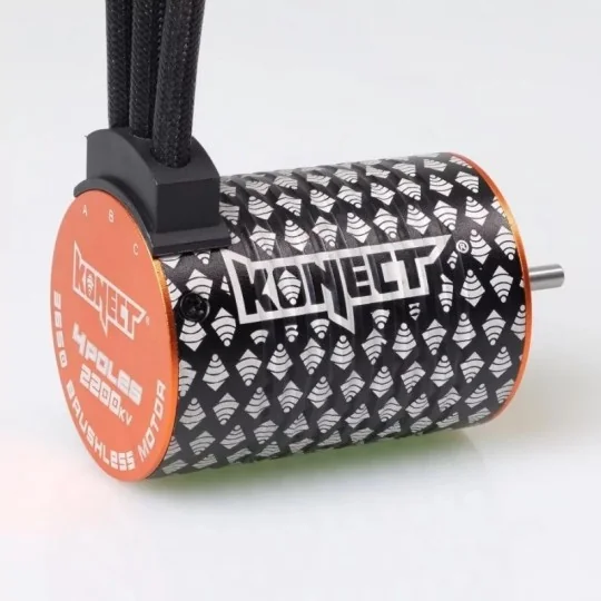 KN-COMBO-D1-Combo brushless 1/10 ESC 60A WP + moteur 4P 3650SL 2200KV Konect