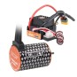 KN-COMBO-D2-Combo brushless 1/10 ESC 60A WP + moteur 4P 3650SL 3400KV Konect - KN-COMBO-D2