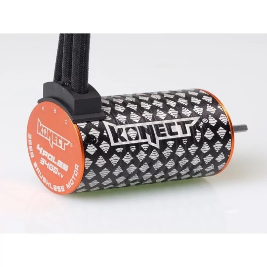 Combo brushless 1/10 ESC 60A WP + motor 4P 3650SL 3400KV Konect Hobbytech KN-COMBO-D2 - 2 KN-COMBO-D2-Combo brushless 1/10 ESC 60A WP + motor 4P 3650SL 3400KV Konect - KN-COMBO-D2