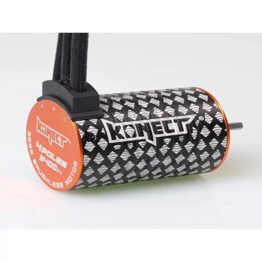 KN-COMBO-D2-Combo brushless 1/10 ESC 60A WP + moteur 4P 3650SL 3400KV Konect - KN-COMBO-D2