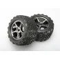 Pneus Talon 3.8 + Jantes Gemini Black Chrome (x2) E-Revo Traxxas Traxxas TRX-5374X - 1 TRX-5374X-Pneus Talon 3.8 + Jantes Gemini Black Chrome (x2) E-Revo Traxxas - TRX-5374X