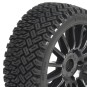Hobbytech TT 1/8 black spoke rim Rallycross tyres Hobbytech HTR-T454B - 1 HTR-T454B-Hobbytech TT 1/8 black spoke rim Rallycross tyres - HTR-T454B