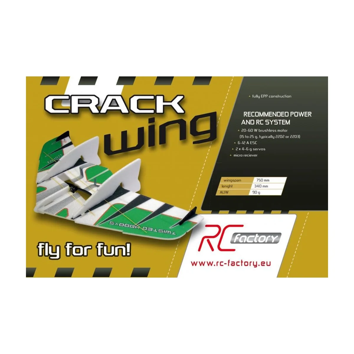 Crack Red Wing RC Factory EPP Kit RC Factory F03 - 3 Crack Red Wing RC Factory EPP Kit RC Factory F03 - 3