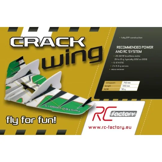 Crack Wing Jaune Kit EPP RC Factory RC Factory F04 - 2 F04-Crack Wing Jaune Kit EPP RC Factory - F04