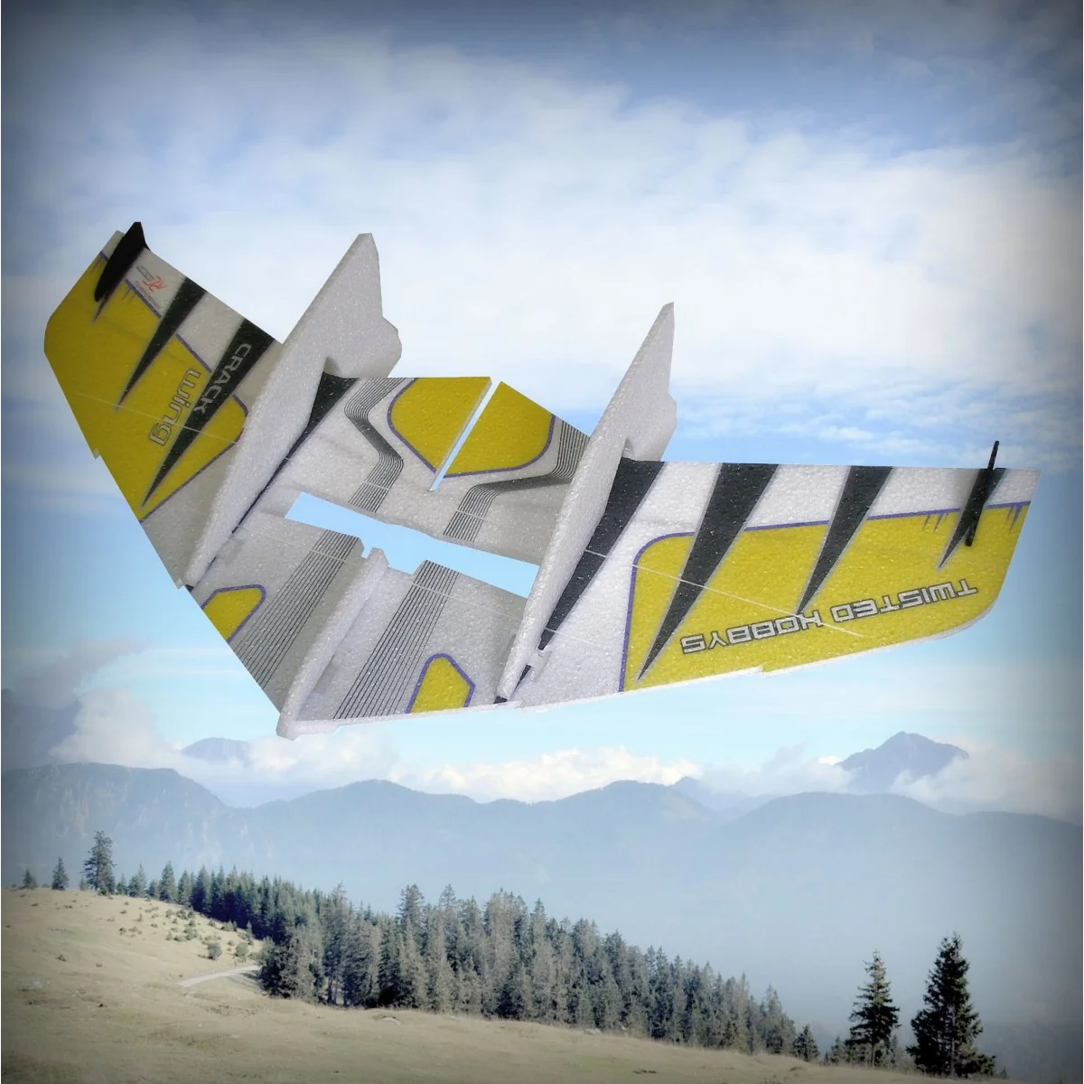 Crack Wing yellow RC Factory EPP Kit RC Factory F04 - 3 Crack Wing yellow RC Factory EPP Kit RC Factory F04 - 3