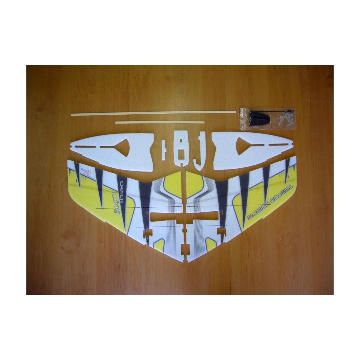 Crack Wing yellow RC Factory EPP Kit RC Factory F04 - 4 Crack Wing yellow RC Factory EPP Kit RC Factory F04 - 4