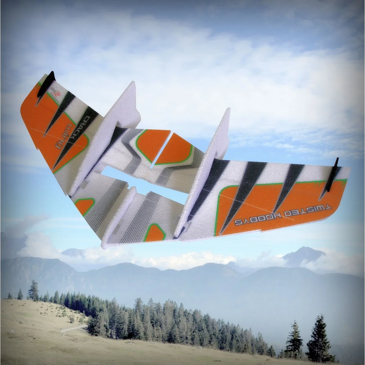 Crack Wing Orange RC Factory EPP Kit RC Factory F05 - 3 Crack Wing Orange RC Factory EPP Kit RC Factory F05 - 3