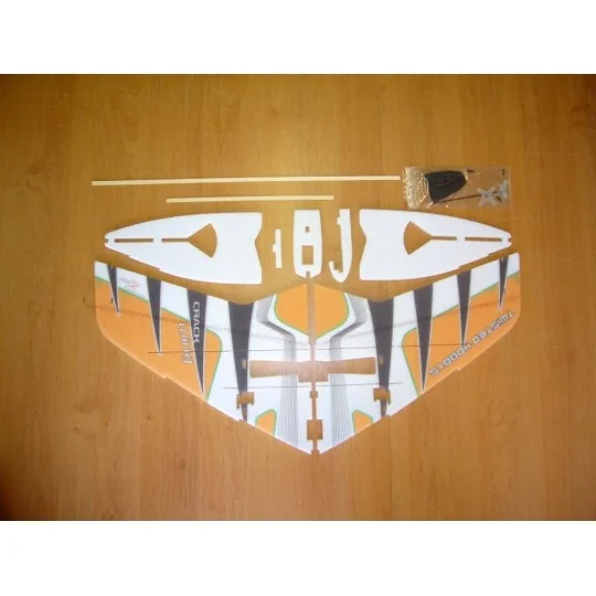 Crack Wing Orange RC Factory EPP Kit RC Factory F05 - 4 F05-Crack Wing Orange RC Factory EPP Kit - F05