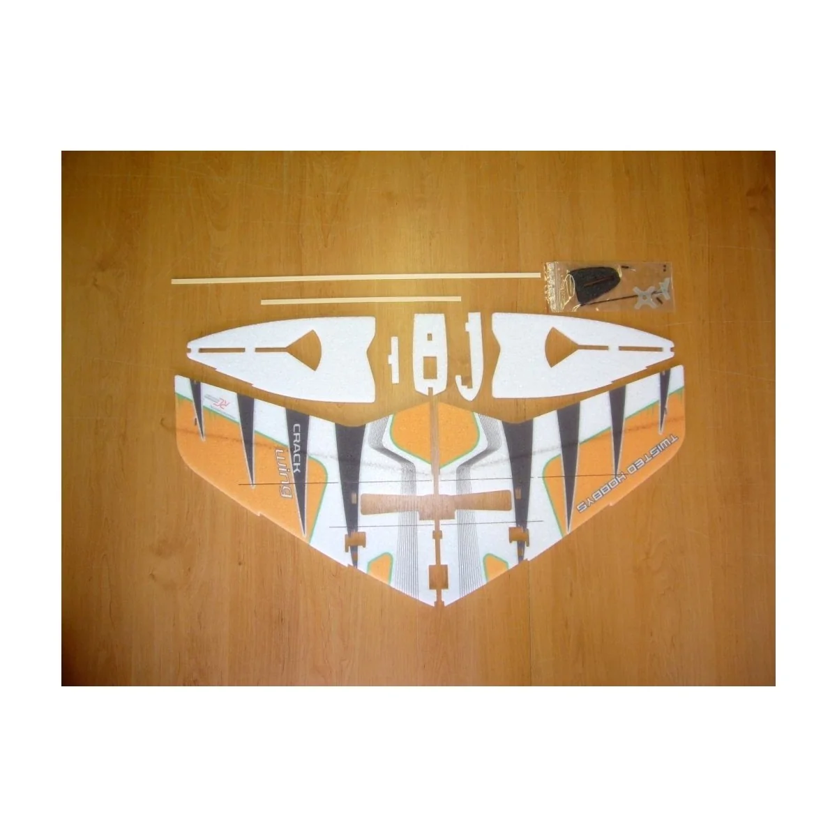 Crack Wing Orange RC Factory EPP Kit RC Factory F05 - 4 Crack Wing Orange RC Factory EPP Kit RC Factory F05 - 4