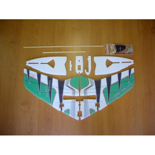 Crack Wing green RC Factory EPP Kit RC Factory F06 - 4 F06-Crack Wing green RC Factory EPP Kit - F06