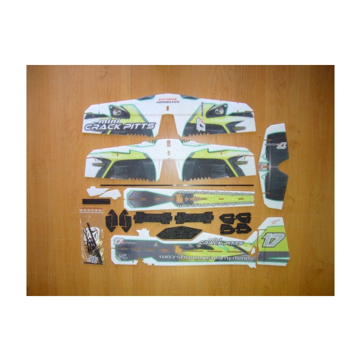 Crack green 600mm PITTS RC Factory EPP Kit RC Factory M02 - 4